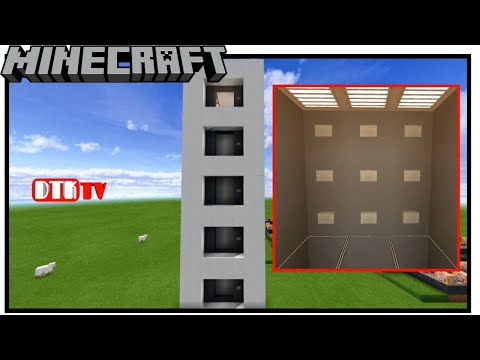 Video Minecraft - cách làm thang máy ấn chọn tầng trong... - youtube