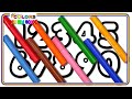 ( Numbers ) Learn Numbers with BIG Marker Pen Coloring Pages / Akn Kids House