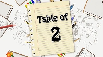 Table of 2 | Learn Multiplication - Table of 2 x 1 = 2 | Times Table | Multiplication Table For Kids