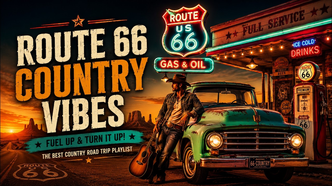 Fuel Up & Turn It Up! | Best Route 66 Country Road Trip Songs