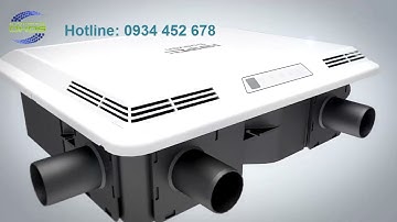 Máy cấp gió tươi thu hồi nhiệt Himpel Hàn Quốc HRD-100C\Quạt thông gió HRD-100C