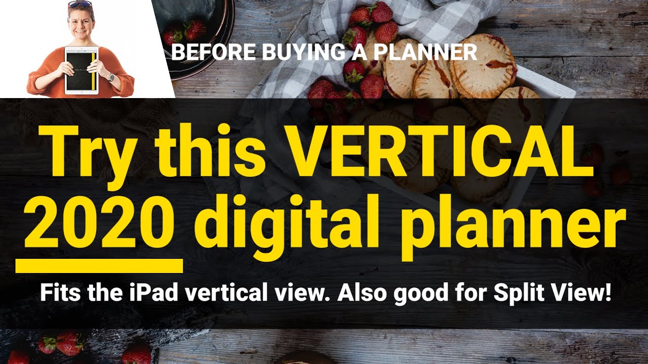 Try this VERTICAL 2020 Digital Planner in Noteshelf 2, Goodnotes 5 or ...