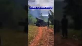 Cambodian Army Bm21 Grad Hit Thai Army Dti2 Mlrs While Firing