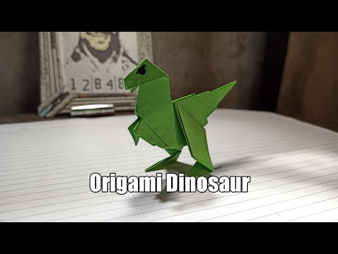 Video: Kuinka Tehdä Origami-dinosaurus