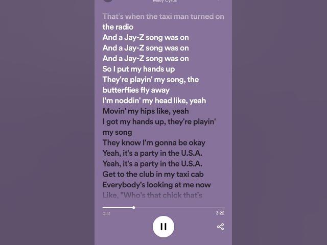 Party In The USA - Miley Cyrus (Lyrics)