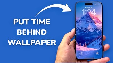iOS 26: How To Put Time Behind Wallpaper On Lock Screen