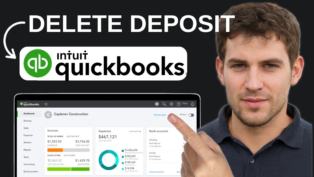 How to Delete a Deposit in QuickBooks Online Full 2025 Guide - YouTube