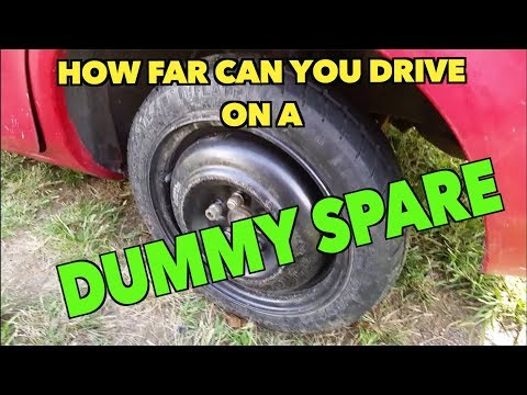 How far can you drive on a  Dummy/Spare Tire?? Here&rsquo;s my story.