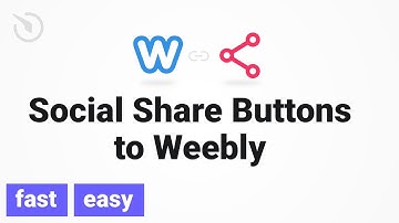 How to Add Social Share Buttons to a Weebly website
