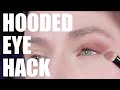 HOODED EYE HACK FOR VERY LOOSE EYELIDS!