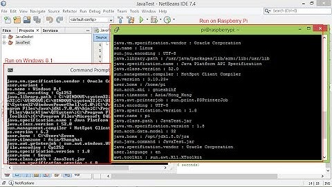 Develop Java application in Windows, run in Raspberry Pi.