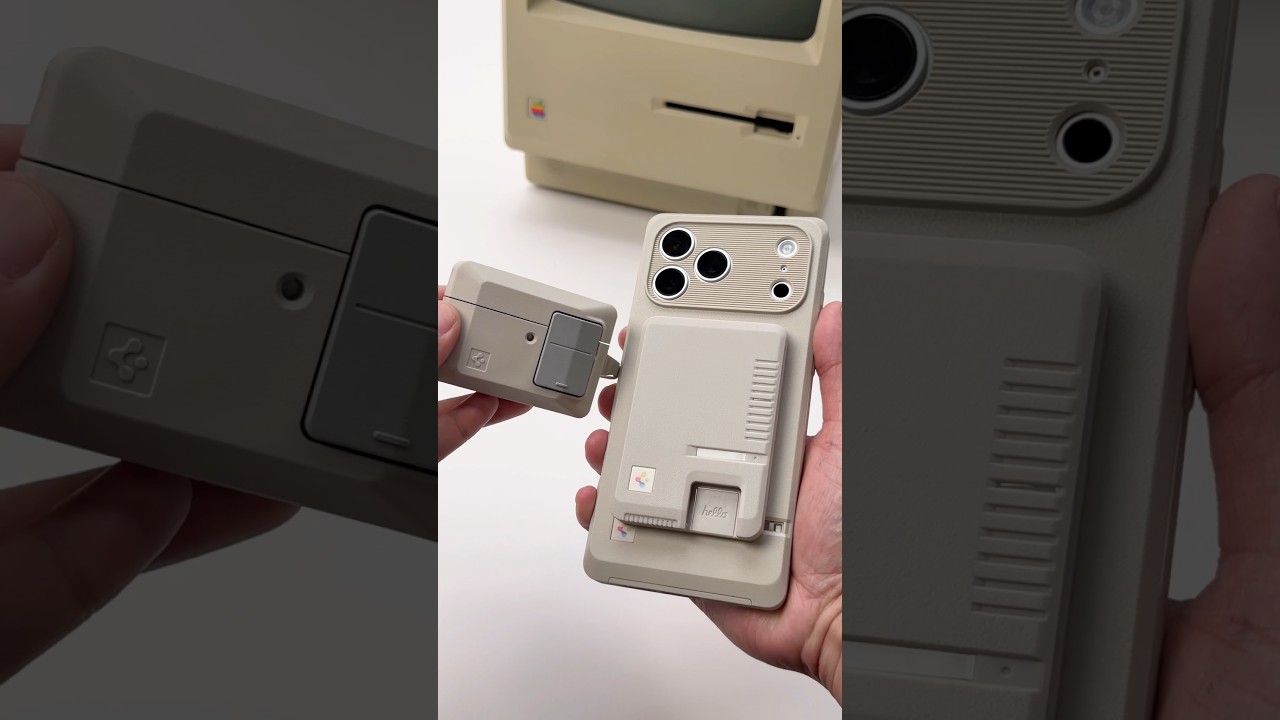 Apple50周年記念！Spigenから初代Mac風のiPhone 17 Pro・AirPods新作