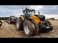 Two Fendt Tractors Plowing Deep