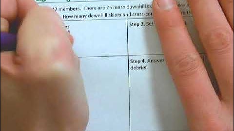 5-7 Video Notes: Part 2 Solving Systems by Substitution Word Problems