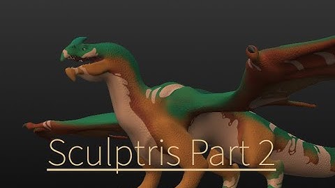Making a dragon part 2 : painting in Sculptris