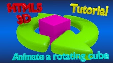 Animate a Rotating 3D Cube in HTML5 with Threejs Linux Tutorial