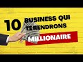 10 Business qui te rendrons millionaire aux Etats Unis #business #millionaire #mindset