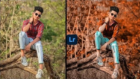 Lightroom red and blue effect photo editing tutorial | lightroom background colour change preset