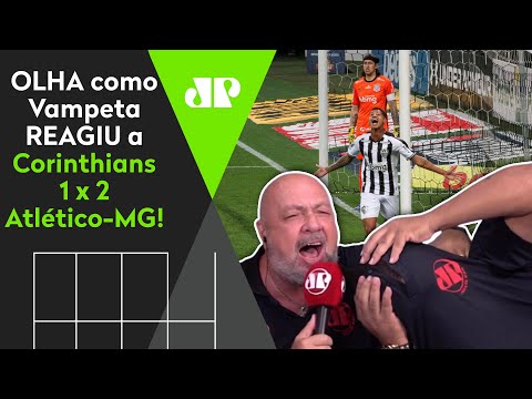 "DE VIRADA DÓI!" OLHA como Vampeta REAGIU a Corinthians 1 x 2 Atlético-MG!