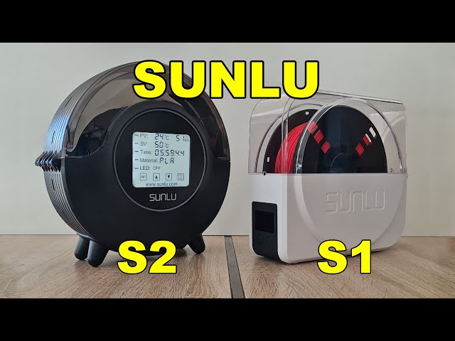 Sunlu S2 filament dryer review. FilaDryer S2 vs S1 comparison 