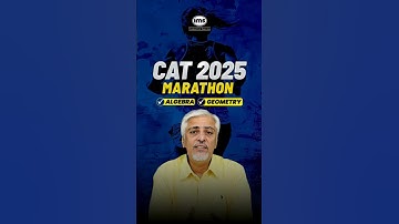 CAT 2025 Marathon Algebra & Geometrie #shorts