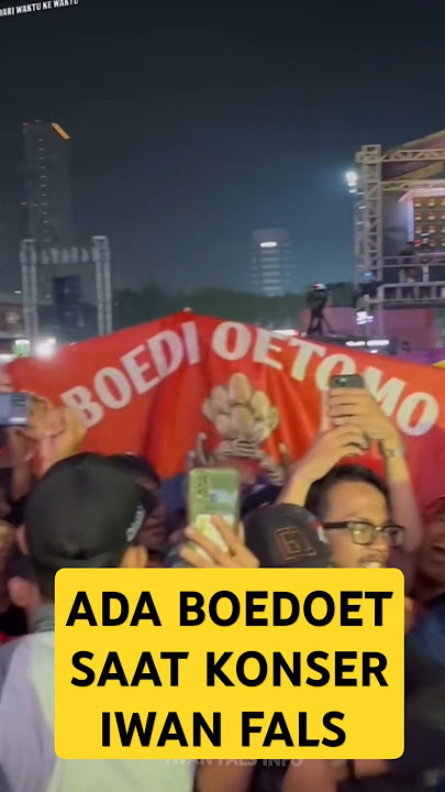 ada BOEDOET di Konser IWAN FALS | pesan iwan fals untuk teman2 Boedoet | #iwanfals #budiutomo