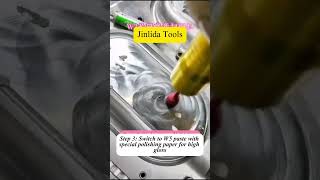 [Jinlida Tools] Oddly Satisfying: Metal Mold Mirror Polishing Process ✨ W3 to W1.5!