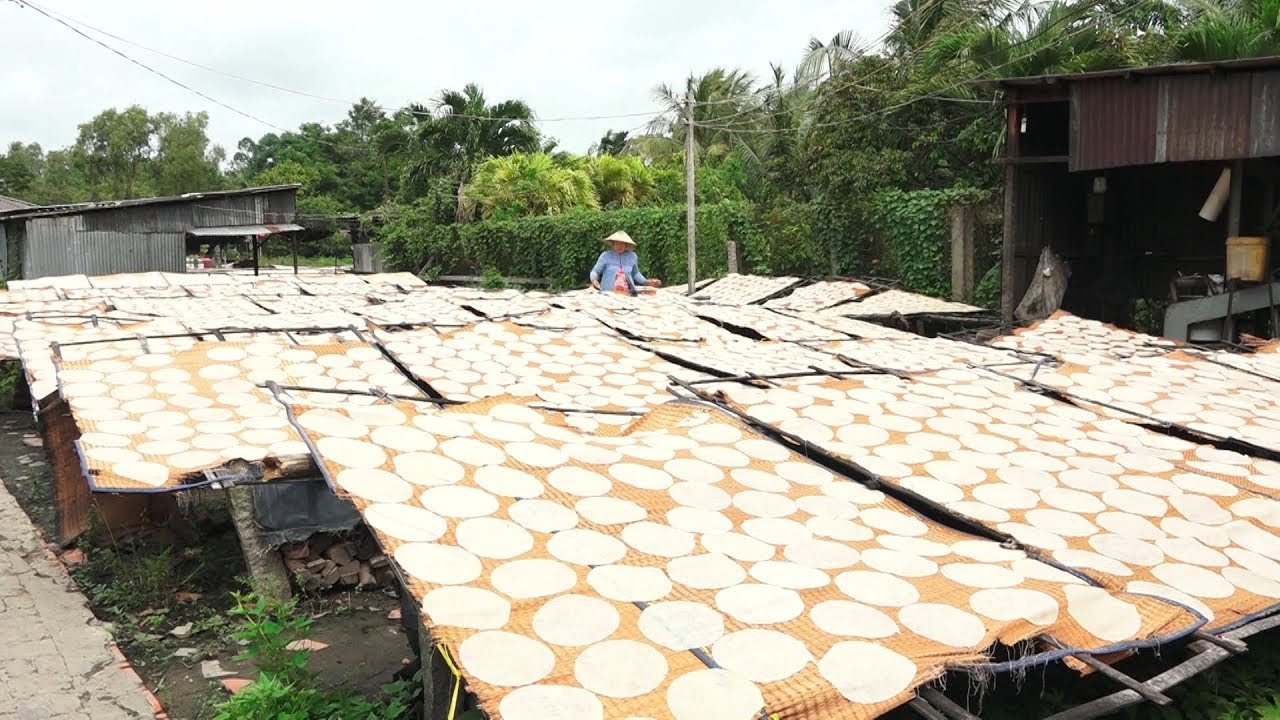 Sông nước miệt vườn: Nếm Thử Bánh phồng Phú Mỹ – Đặc Sản Miền Tây