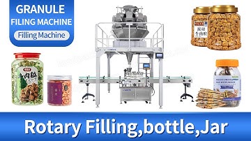 Fully Automatic Beef Jerky Rotary Bottle Jar Filling Packing Machine