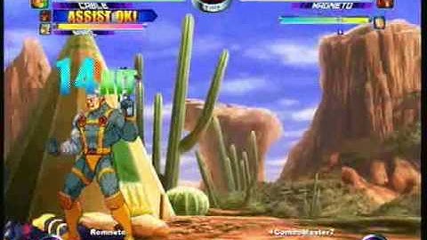 MvC2 Online (360): Brett (Mag/Cab/Spir) vs ComboMaster7 (Mag/Psy/Tron) 11 .:3.2.10:.