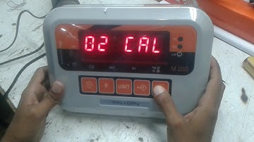 M 200 Max Technology scale calibration method complete procedure