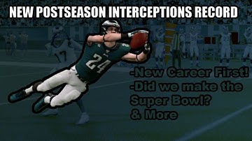 NEW POSTSEASON INTERCEPTIONS RECORD (MADDEN 20 CB CAREER MODE EP. 40)