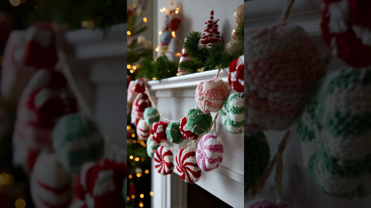 21 Cozy Wool Christmas Garlands For A Charming Holiday Look