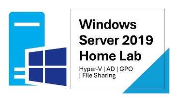 Windows Server 2019 Home Lab | Hyper-V, Active Directory, File Sharing & Group Policy [Step-by-Step]