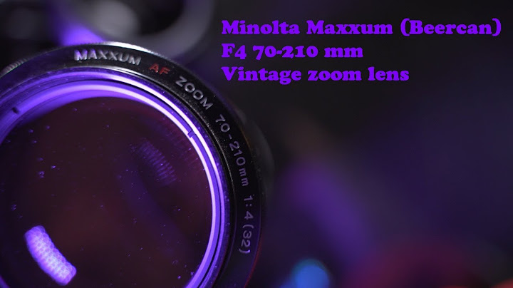 Minolta 70 210mm f4 beercan review