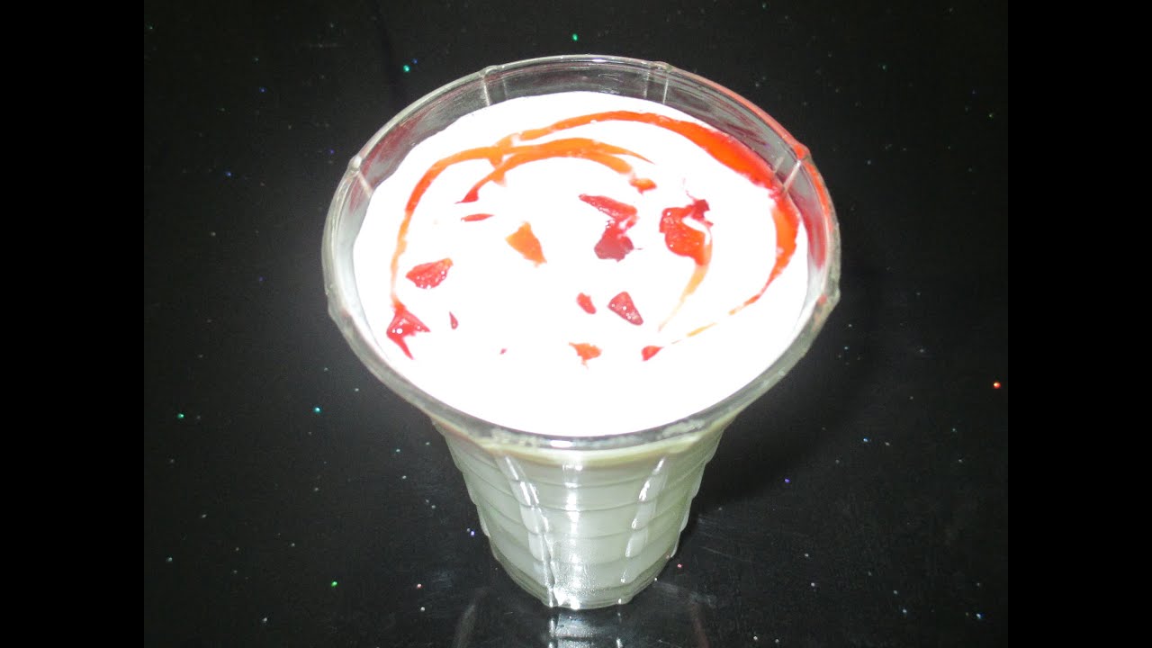 Yogurt Lassi Strawberry flavour YouTube