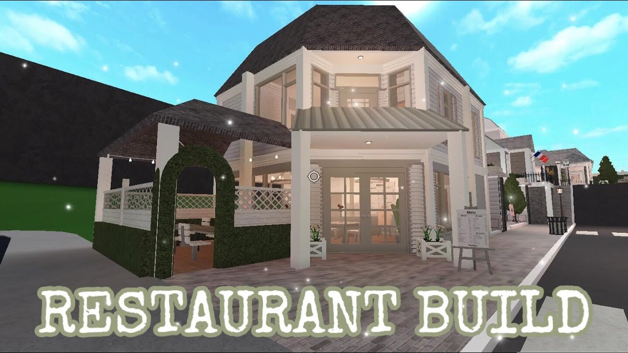 Restaurant Build | Bloxburg | French Town Series - YouTube
