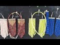 Seed bead multicolor earrings