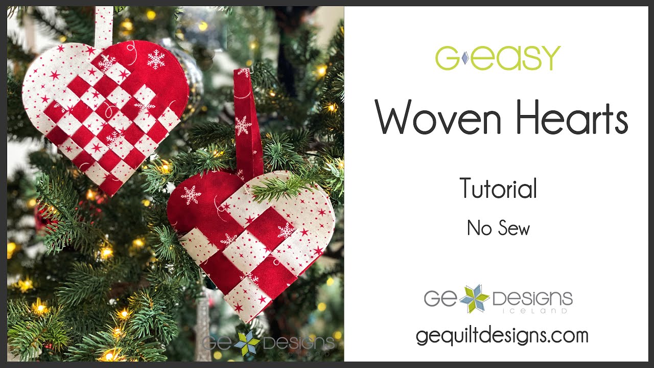Gudrun Erla of GE Designs GEasy Woven Hearts