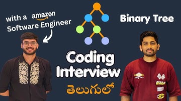 Coding Interview With Amazon Software Engineer In Telugu | Amazon Mock DSA Interview In Telugu