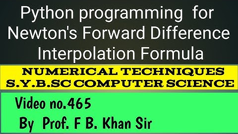 Python programming for Newton