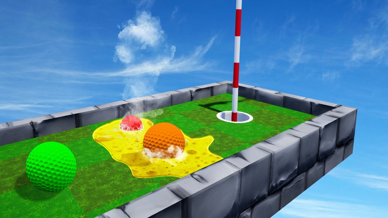 DODGE ACID To Reach The HOLE! (Golf It Troll Map)