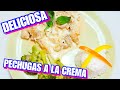 PECHUGAS DE POLLO EN SALSA DE CREMA