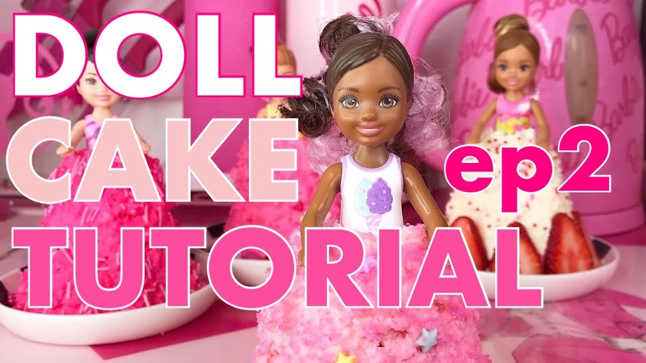 HOW TO MAKE CHELSEA DOLL CAKE! ep2!! CUTE CAKE IDEA!! - YouTube