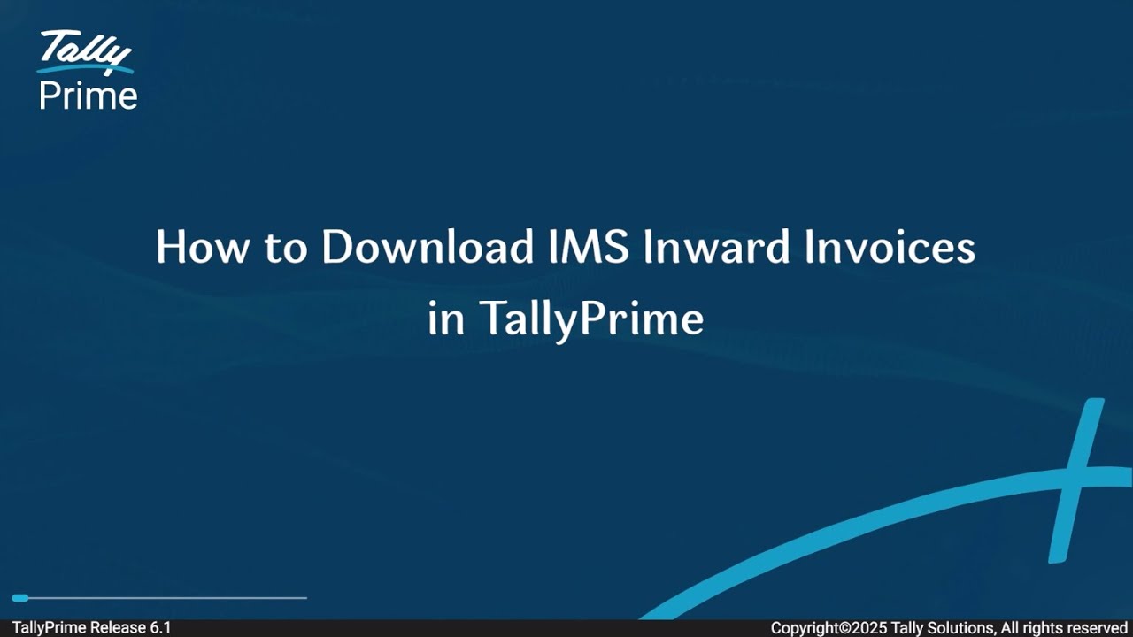Inward Invoices Example How to Download IMS Inward Invoices in TallyPrime | TallyHelp - YouTube
