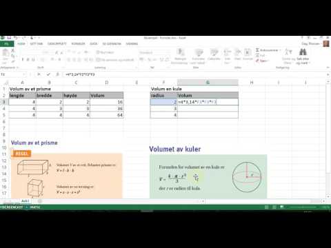 Excel -  formler