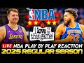 🔴LAKERS vs NEW YORK KNICKS │ 2025 NBA Basketball Game Play-By-Play Reaction &amp; Scoreboard