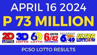Lotto Result Today 9pm April 16 2024 PCSO