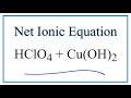Net Ionic Equations and Reactions