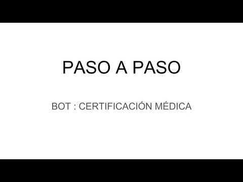 BOT:  Consulta certificación médica en BPS